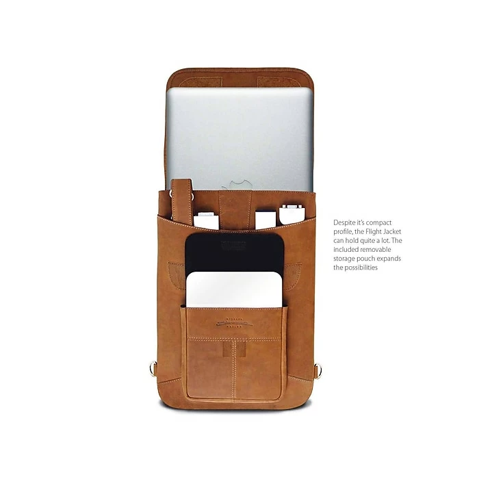 MacCase Flight Jacket Laptop Case, Vintage Leather (L13FJ-VN-BP) 2 MacCase Flight Jacket Laptop Case, Vintage Leather (L13FJ-VN-BP) - Image 2