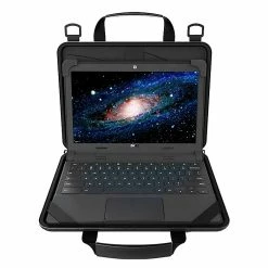CODi Always-On, Rugged EVA Universal Chromebook Laptop Case, Black Polyester (C1651)