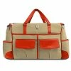 SumacLife Luggage Duffel Travel Carry-on Bag Fits Up To 15.6 Inch Laptop, Beige Orange (PT_NBKLEA813_DF)