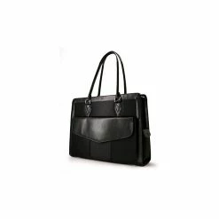 Mobile Edge Laptop Handbag, Black Leather (MEGN1L)