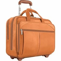 Solo New York Full-Grain Leather Rolling Laptop Case, Tan, 15.6"W (D529-1) -Laptop Bags & Cases Shop unnamed file 1260