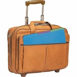 Solo New York Full-Grain Leather Rolling Laptop Case, Tan, 15.6"W (D529-1) -Laptop Bags & Cases Shop unnamed file 1262
