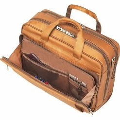 Solo New York Full-Grain Leather Rolling Laptop Case, Tan, 15.6"W (D529-1) -Laptop Bags & Cases Shop unnamed file 1263