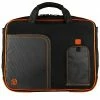 Vangoddy SumacLife 14 Inch Business Messenger Briefcase Laptop Case, Black Orange (PT_NBKLEA736_W1)