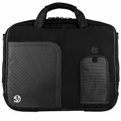 Vangoddy SumacLife 14 Inch Business Messenger Briefcase Laptop Case, Black (PT_NBKLEA732_W1)
