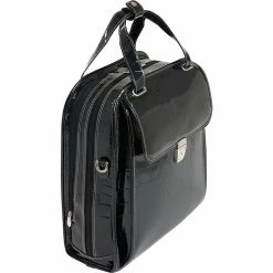 McKlein Siamod MONTEROSSO, NOVEMBRE, Embossed Crocco Leather, Ladies Patented Detachable -Wheeled Laptop Briefcase, Black (35325) -Laptop Bags & Cases Shop unnamed file 1317