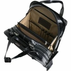 McKlein Siamod MONTEROSSO, NOVEMBRE, Embossed Crocco Leather, Ladies Patented Detachable -Wheeled Laptop Briefcase, Black (35325) -Laptop Bags & Cases Shop unnamed file 1319