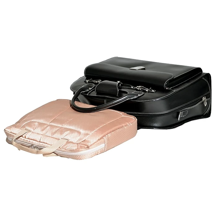 McKlein W Series, ROSEVILLE, Genuine Cowhide Leather, Checkpoint-Friendly Detachable Wheeled Laptop Briefcase, Black (96645) 5 McKlein W Series, ROSEVILLE, Genuine Cowhide Leather, Checkpoint-Friendly Detachable Wheeled Laptop Briefcase, Black (96645) - Image 5