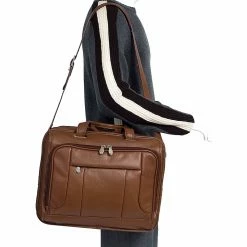 McKlein S Series, RIVER WEST, Pebble Grain Calfskin Leather, Fly-Through Checkpoint-Friendly Laptop Briefcase, Brown (15714) -Laptop Bags & Cases Shop unnamed file 1358