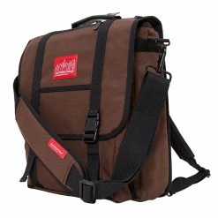 Manhattan Portage Commuter Laptop Bag With Back Zipper Dark Brown (1417Z DBR)