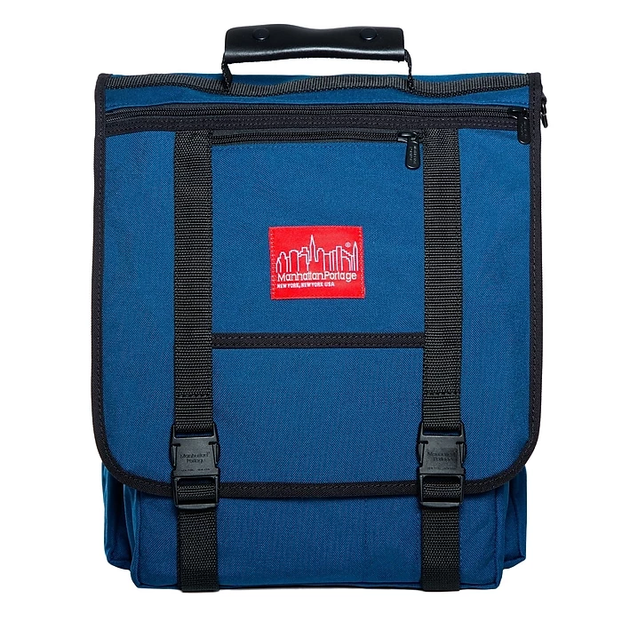 Manhattan Portage Commuter Laptop Bag With Back Zipper Navy (1417Z NVY) 3 Manhattan Portage Commuter Laptop Bag With Back Zipper Navy (1417Z NVY) - Image 3