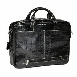 Siamod MONTEROSSO, SETTEMBRE, Embossed Crocco Leather, Medium Ladies Laptop Briefcase, Black (35525) 8 Siamod MONTEROSSO, SETTEMBRE, Embossed Crocco Leather, Medium Ladies Laptop Briefcase, Black (35525) -Laptop Bags & Cases Shop unnamed file 1394