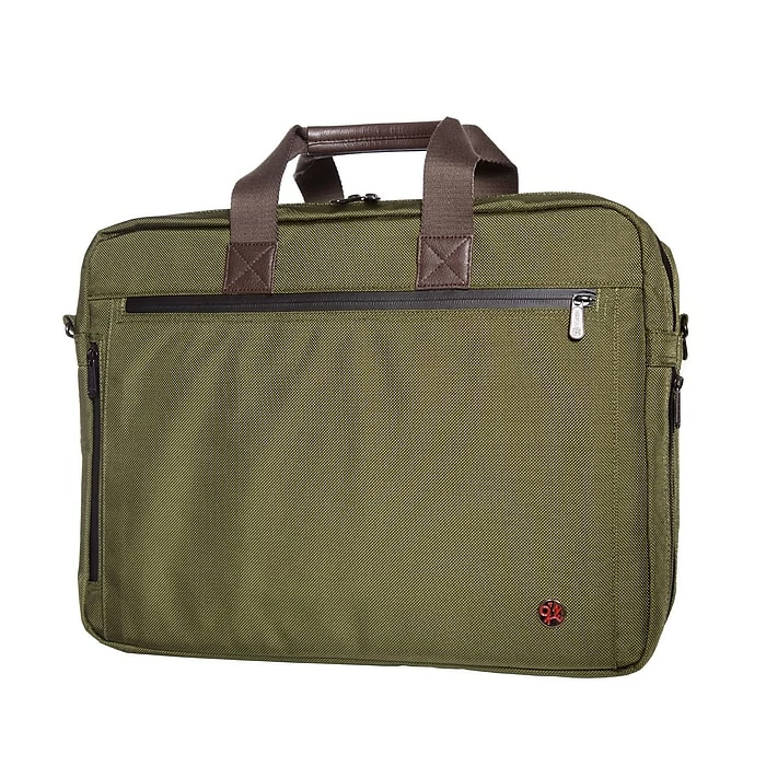 Token Lawrence Laptop Bag Large With Back Zipper Olive (TK-445Z OLV) 1 Token Lawrence Laptop Bag Large With Back Zipper Olive (TK-445Z OLV)