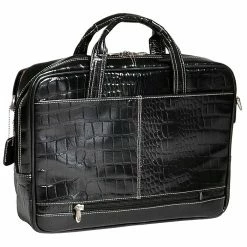 Siamod MONTEROSSO, IGNOTO, Embossed Crocco Leather, Large Ladies Laptop Briefcase, Black (35515) -Laptop Bags & Cases Shop unnamed file 1411