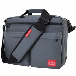 Manhattan Portage Tribeca Bag With Back Zipper Grey (1446Z GRY)