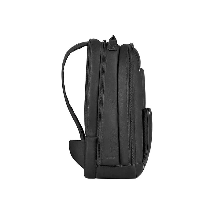 Solo Vintage Laptop Backpack, Black Leather (VTA701-4) 4 Solo Vintage Laptop Backpack, Black Leather (VTA701-4) - Image 4
