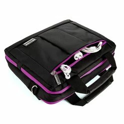 Vangoddy Nylon Backpack Messenger Shoulder Bag Case For 11 To 12 Inch Laptop, Black Purple (PT_NBKLEA275_17) -Laptop Bags & Cases Shop unnamed file 1511