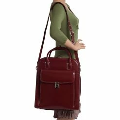 McKlein W Series Laptop Roller, Red Trimmed In Sand Leather (96496) 15 McKlein W Series Laptop Roller, Red Trimmed In Sand Leather (96496) -Laptop Bags & Cases Shop unnamed file 1578