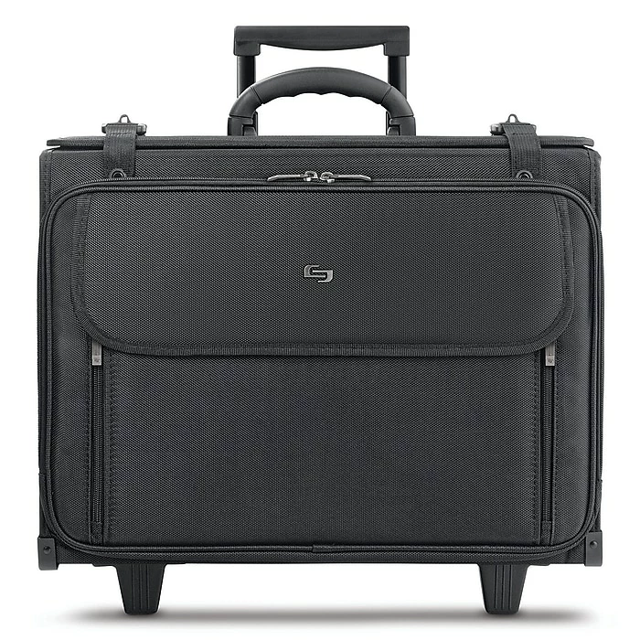 Solo New York Midtown Collection Morgan Laptop Rolling Briefcase, Black Polyester (B151-4) 1 Solo New York Midtown Collection Morgan Laptop Rolling Briefcase, Black Polyester (B151-4)