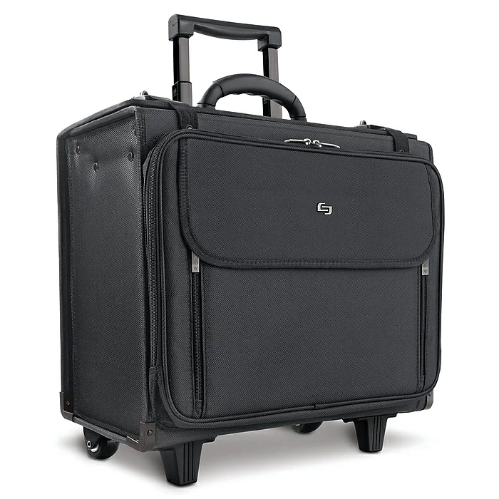 Solo New York Midtown Collection Morgan Laptop Rolling Briefcase, Black Polyester (B151-4) 2 Solo New York Midtown Collection Morgan Laptop Rolling Briefcase, Black Polyester (B151-4) - Image 2