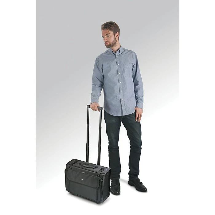Solo New York Midtown Collection Morgan Laptop Rolling Briefcase, Black Polyester (B151-4) 9 Solo New York Midtown Collection Morgan Laptop Rolling Briefcase, Black Polyester (B151-4) - Image 9