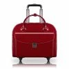 McKlein Limited Edition Laptop Rolling Briefcase, Red Leather (96146A)