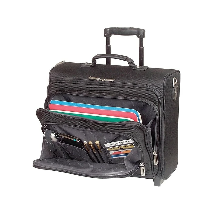 Solo New York Midtown Collection Columbus Laptop Rolling Briefcase, Black Polyester (B64-4) 3 Solo New York Midtown Collection Columbus Laptop Rolling Briefcase, Black Polyester (B64-4) - Image 3