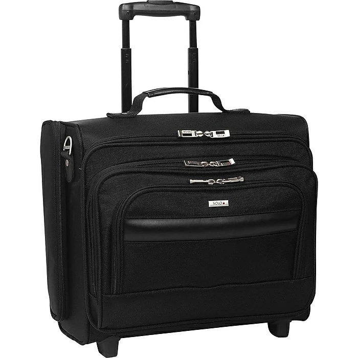 Solo New York Midtown Collection Columbus Laptop Rolling Briefcase, Black Polyester (B64-4) 9 Solo New York Midtown Collection Columbus Laptop Rolling Briefcase, Black Polyester (B64-4) - Image 9