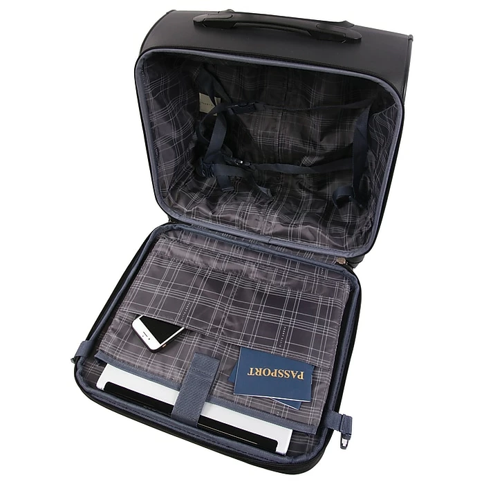 Perry Ellis Excess Rolling Laptop Briefcase, Black Nylon (PE-WT-1100-BK) 5 Perry Ellis Excess Rolling Laptop Briefcase, Black Nylon (PE-WT-1100-BK) - Image 5