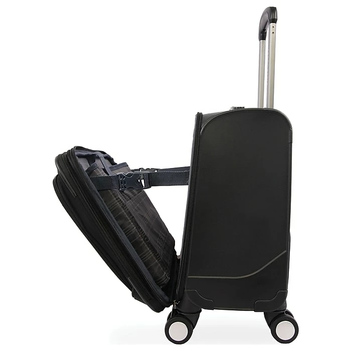 Perry Ellis Excess Rolling Laptop Briefcase, Black Nylon (PE-WT-1100-BK) 8 Perry Ellis Excess Rolling Laptop Briefcase, Black Nylon (PE-WT-1100-BK) - Image 8