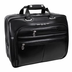 McKlein Limited Edition Laptop Rolling Briefcase, Black Leather (80505C) -Laptop Bags & Cases Shop unnamed file 1717