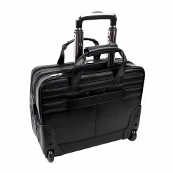 McKlein Limited Edition Laptop Rolling Briefcase, Black Leather (80505C) -Laptop Bags & Cases Shop unnamed file 1722