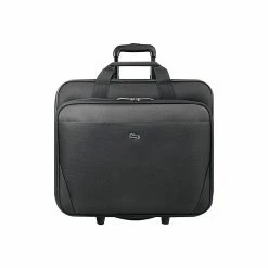Solo New York Midtown Empire Laptop Rolling Briefcase, Black Polyester (CLS910-4)