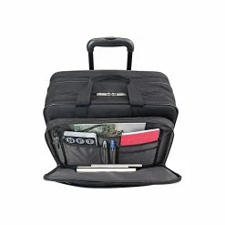 Solo New York Midtown Empire Laptop Rolling Briefcase, Black Polyester (CLS910-4) -Laptop Bags & Cases Shop unnamed file 1737