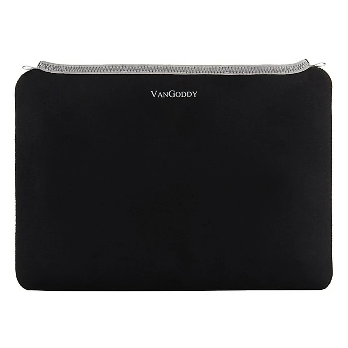 Vangoddy Water Resistant Neoprene Smart Sleeve 12" (Black/Gray Trim) 1 Vangoddy Water Resistant Neoprene Smart Sleeve 12" (Black/Gray Trim)