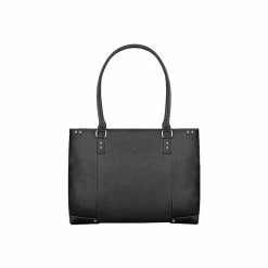 Solo New York Laptop Tote, Black Leather (VTA801-4)