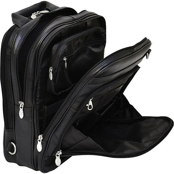 McKlein Laptop Pouch, Black Leather (4165) 4 McKlein Laptop Pouch, Black Leather (4165) - Image 4