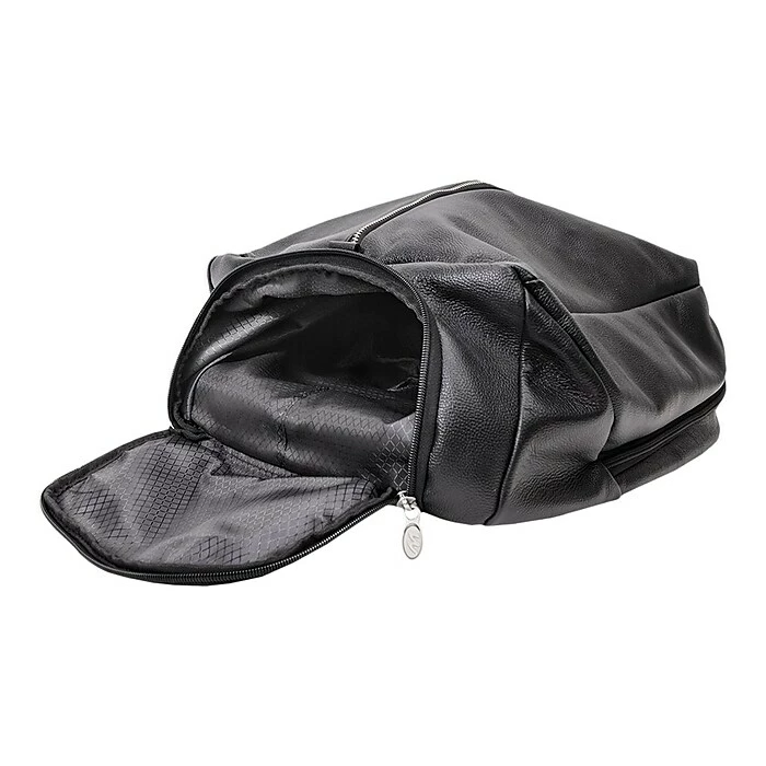 McKlein U Series South Shore Laptop Backpack, Black Leather (18885) 6 McKlein U Series South Shore Laptop Backpack, Black Leather (18885) - Image 6