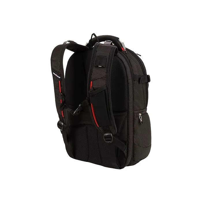 SwissGear Laptop Backpack, Red/Black Polyester (5358201421) 7 SwissGear Laptop Backpack, Red/Black Polyester (5358201421) - Image 7