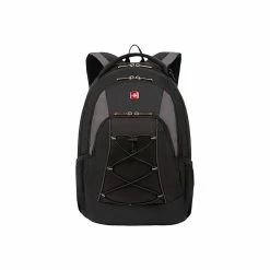 SwissGear 1186 Laptop Backpack, Black/Gray Polyester (11862415)