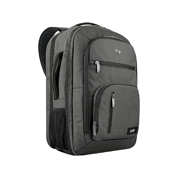 Solo New York Grand Travel Laptop Backpack, Gray Polyester (UBN780-10) 2 Solo New York Grand Travel Laptop Backpack, Gray Polyester (UBN780-10) - Image 2