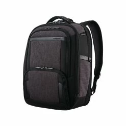 Samsonite Pro Laptop Backpack, Black/Shaded Gray Nylon (126358-3989)