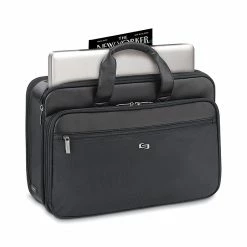 Solo New York Midtown Collection Paramount Laptop Briefcase, Black Polyester (SGB300-4) -Laptop Bags & Cases Shop unnamed file 442