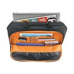 Solo New York Ace Slim 15.6" Laptop Briefcase, Black/Orange Polyester (UBN101-4) -Laptop Bags & Cases Shop unnamed file 486