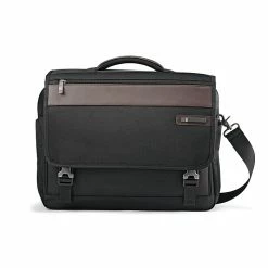 Samsonite Kombi Laptop Briefcase, Brown/Black Nylon (92314-1051)