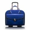 McKlein Granville L Series Laptop Briefcase, Navy Genuine Leather (96147A)