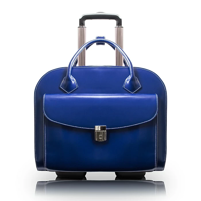 McKlein Granville L Series Laptop Briefcase, Navy Genuine Leather (96147A) 1 McKlein Granville L Series Laptop Briefcase, Navy Genuine Leather (96147A)