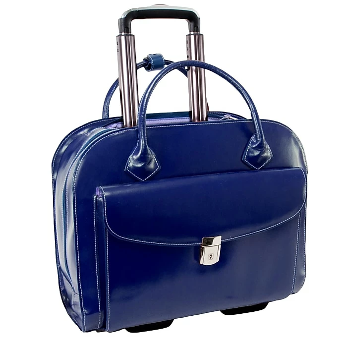 McKlein Granville L Series Laptop Briefcase, Navy Genuine Leather (96147A) 2 McKlein Granville L Series Laptop Briefcase, Navy Genuine Leather (96147A) - Image 2