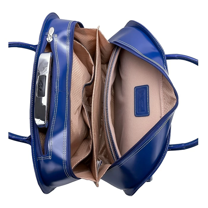 McKlein Granville L Series Laptop Briefcase, Navy Genuine Leather (96147A) 4 McKlein Granville L Series Laptop Briefcase, Navy Genuine Leather (96147A) - Image 4