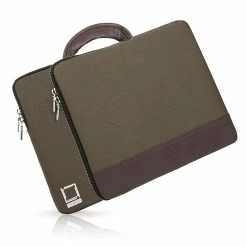 Lencca Laptop Sleeve Briefcase Fits 13.3 Inch Laptop, Forest Green (PT_LENLEA501_13)